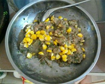 玉米青菜肉丸子的做法步骤11