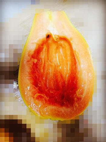 木瓜桃胶皂角米的做法图解3