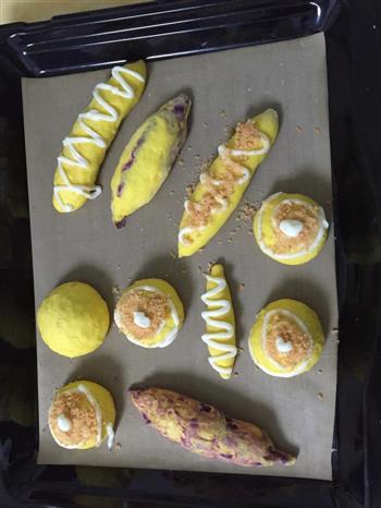 胡萝卜紫薯面包 胡萝卜三文鱼松包的做法步骤8
