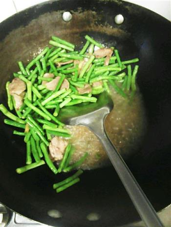 豇豆青椒炒肉片的做法步骤6