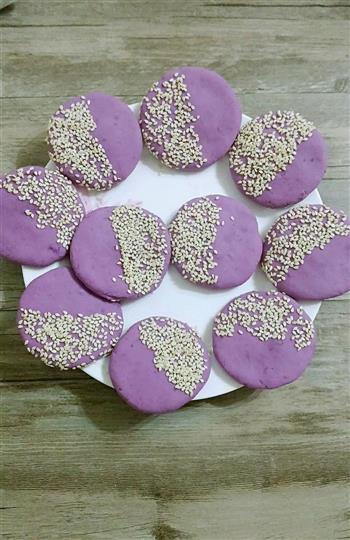 养生紫薯芝麻饼的做法步骤8
