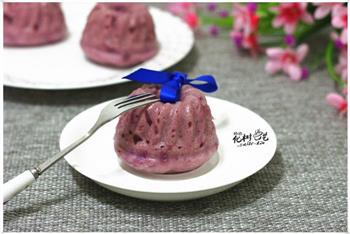 紫色诱惑-紫薯发糕的做法步骤14