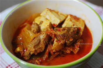 韩式猪肉辣白菜汤的做法步骤7