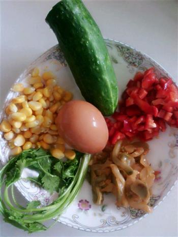 蔬杂蛋炒饭的做法步骤1