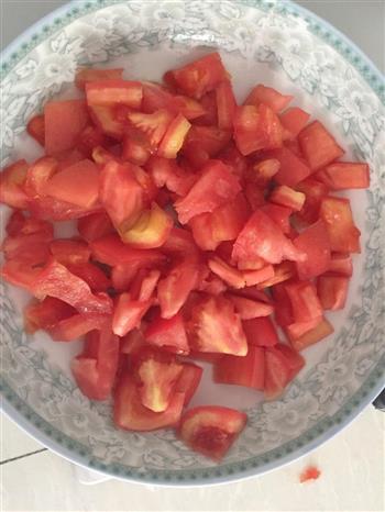 番茄香菜面疙瘩汤的做法步骤1