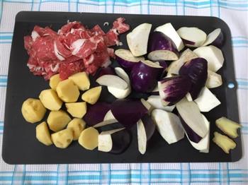 快速简单无味精，低热量版-茄子炖土豆的做法步骤2