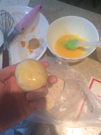蛋黄酥、抹茶酥、可可酥的做法步骤16