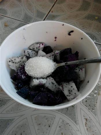 紫薯火龙果西米露的做法步骤2