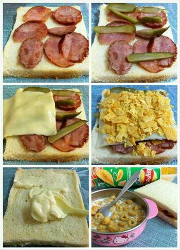 简易三明治的做法图解6