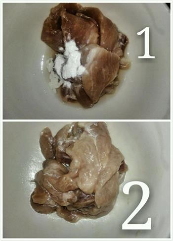 酱香双孢菇炒肉片的做法步骤1