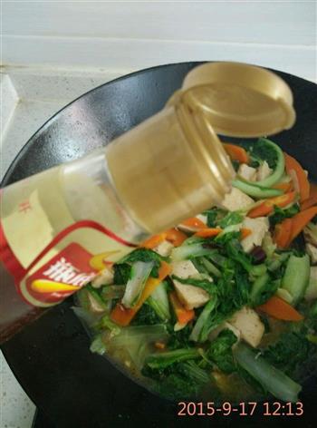 小白菜炖豆腐的做法步骤4