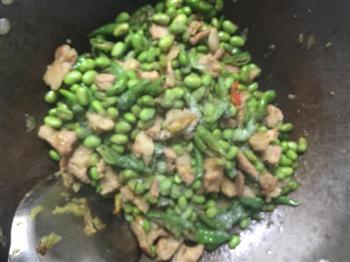 湘式毛豆炒肉的做法步骤8