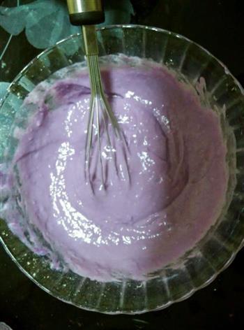 健康蛋奶紫薯紫甘蓝蛋奶松饼的做法图解6