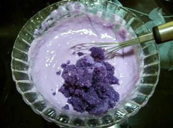 健康蛋奶紫薯紫甘蓝蛋奶松饼的做法图解7