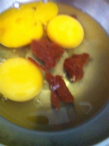 蟹子酱蛋炒饭的做法步骤2