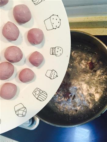 紫薯芋圆核桃露的做法步骤8