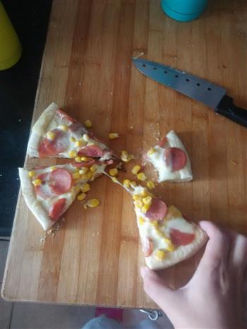 火腿玉米披萨的做法步骤2