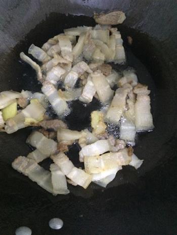 茭白回锅肉的做法图解3
