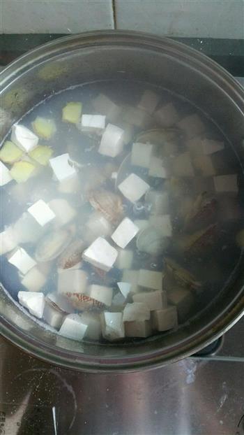 花蛤豆腐汤的做法图解4