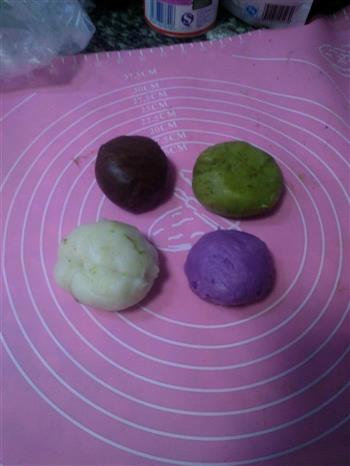 中秋美味-椰香紫薯冰皮月饼的做法图解6