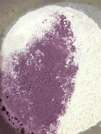 紫薯玫瑰花卷的做法图解2