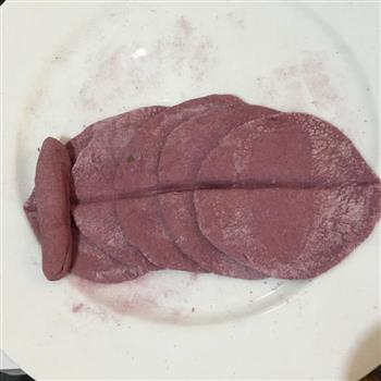 紫薯玫瑰花卷的做法步骤9