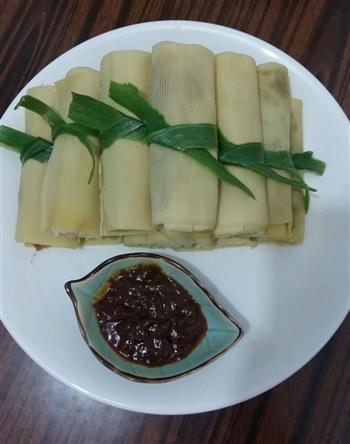 东北吃法-干豆腐卷大葱的做法步骤4