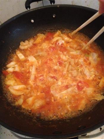 快手早餐-番茄疙瘩汤的做法步骤7