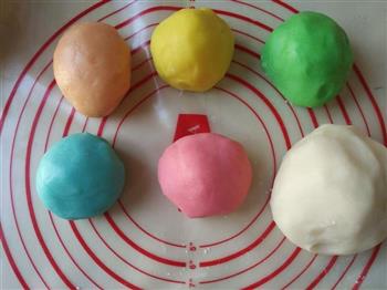 彩色冰皮月饼的做法步骤7