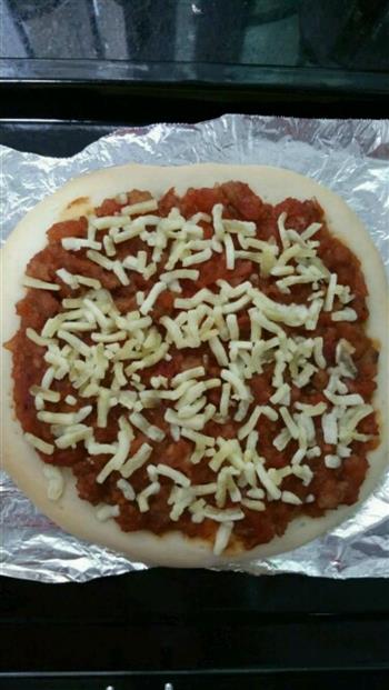 蕃茄肉酱披萨，哇赞的做法图解10