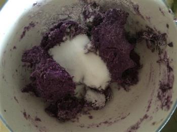 紫薯&可可一口酥的做法图解3