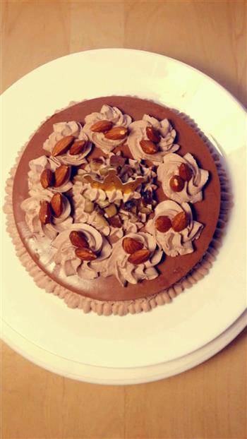 6寸巧克力栗子慕斯蛋糕的做法图解12
