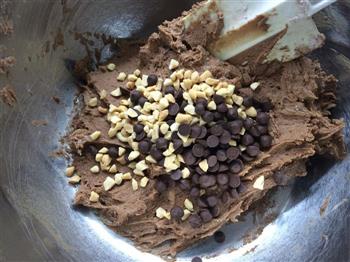 巧克力花生饼干的做法步骤6