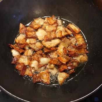 西芹香干炒肉的做法步骤4
