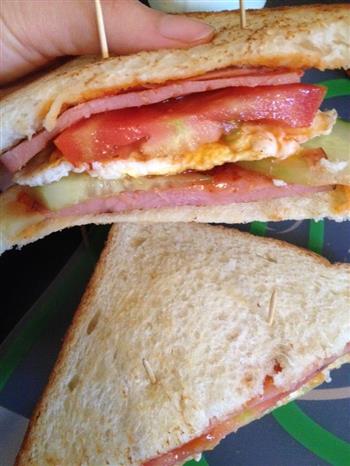 正能量早餐-简单三明治的做法图解8