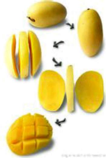 芒果mango切法的做法图解2
