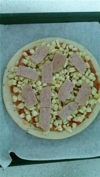 鲜虾火腿披萨的做法图解7