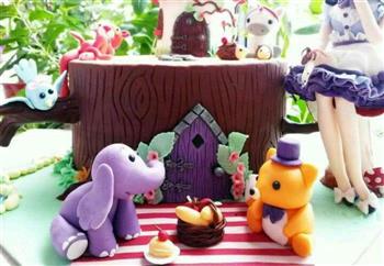 甜品台蛋糕-童话森林的做法图解18