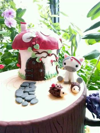 甜品台蛋糕-童话森林的做法图解19
