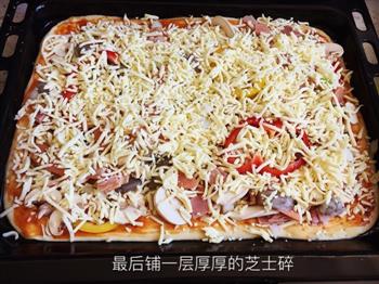 培根虾仁披萨-简易豪华版的做法步骤6