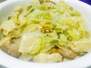 东北大白菜炖冻豆腐的做法图解11