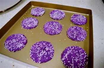 紫薯芝麻饼的做法步骤9