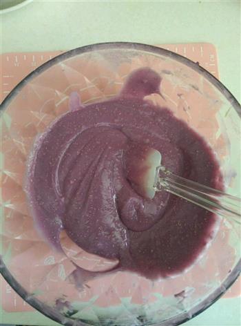 蔓越莓彩虹紫薯发糕的做法图解4