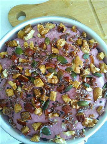 蔓越莓彩虹紫薯发糕的做法步骤9