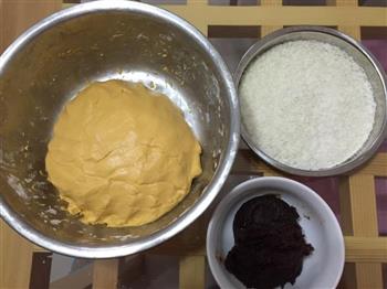 南瓜糯米豆沙饼的做法步骤5