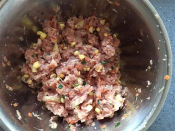 彩椒酿肉的做法步骤4