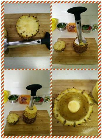自创美味泰式红咖菠萝饭的做法步骤1