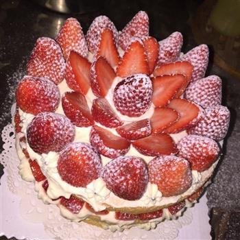 草莓裸蛋糕的做法步骤7