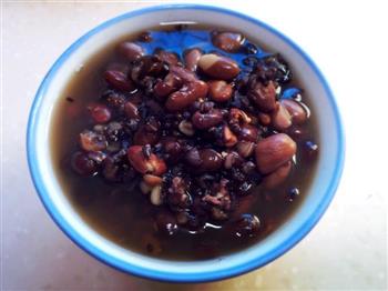 黑米黑豆黑芝麻balabala-养生粥的做法步骤3