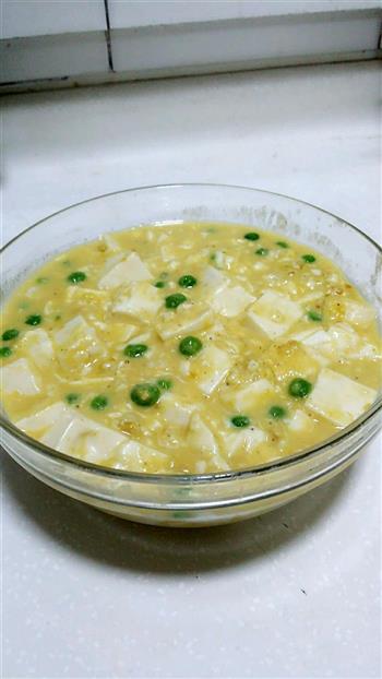 咸蛋黄版-蟹粉豆腐的做法步骤5